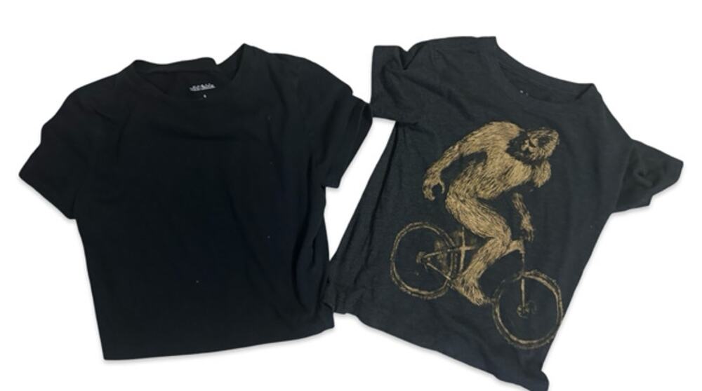 Lot 2 T-Shirts Sz 6/S Wild Fable Dark Cycle Black Monkey Bike Graphic